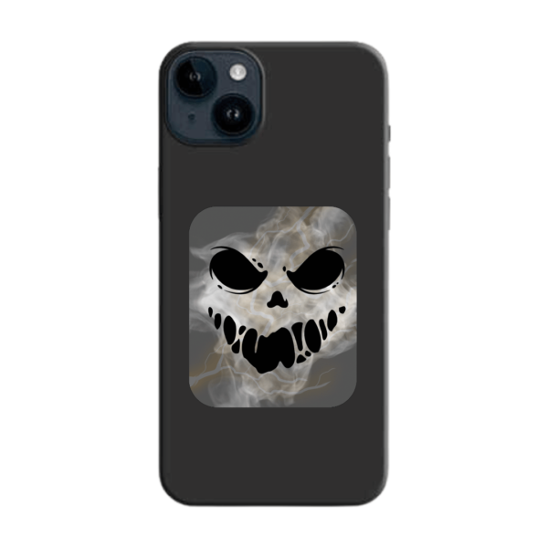 SP FANTASMA HUMO Este diseño de nuestro StickyPhones está pensado para todo aquel amante de las expresiones y caras. A quién no le gusta customizar su teléfono con su cara, gesto o expresión favorita. Ahora puedes hacerlo comprando este StickyPhones y luciendo tu teléfono allá donde vayas con este diseño actual y moderno. 