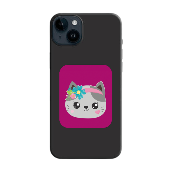 SP  KITTY Este diseño de nuestro StickyPhones está pensado para todo aquel amante de los animales y en especial, de los gatitos. A quién no le gusta customizar su teléfono con su animal o mascota favorita. Ahora puedes hacerlo comprando este StickyPhones y luciendo tu teléfono allá donde vayas con este diseño actual y moderno. 